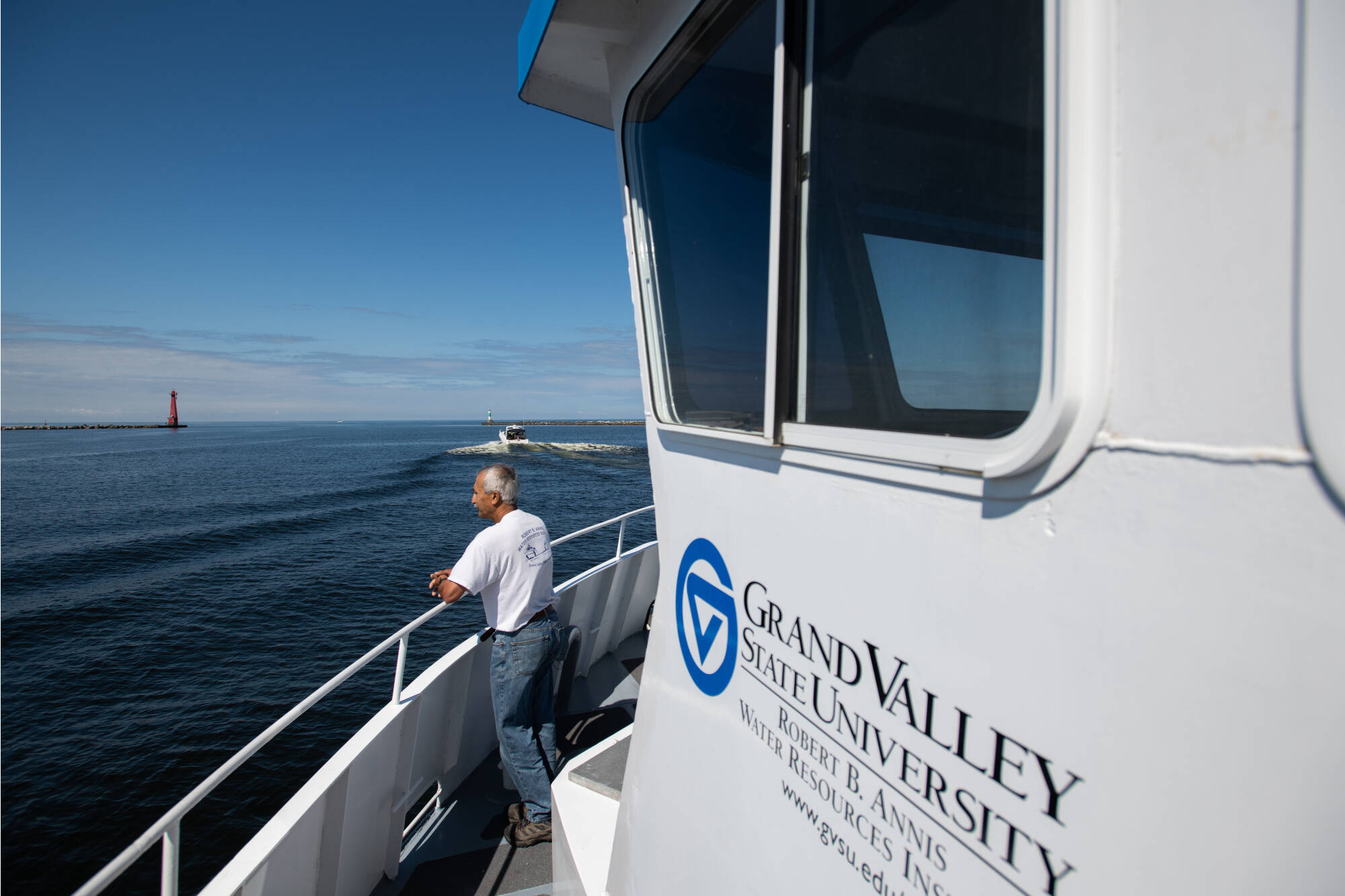 Bopi Biddanda is a professor of water resources at the Robert B. Annis Water Resources Institute on Muskegon Lake.
